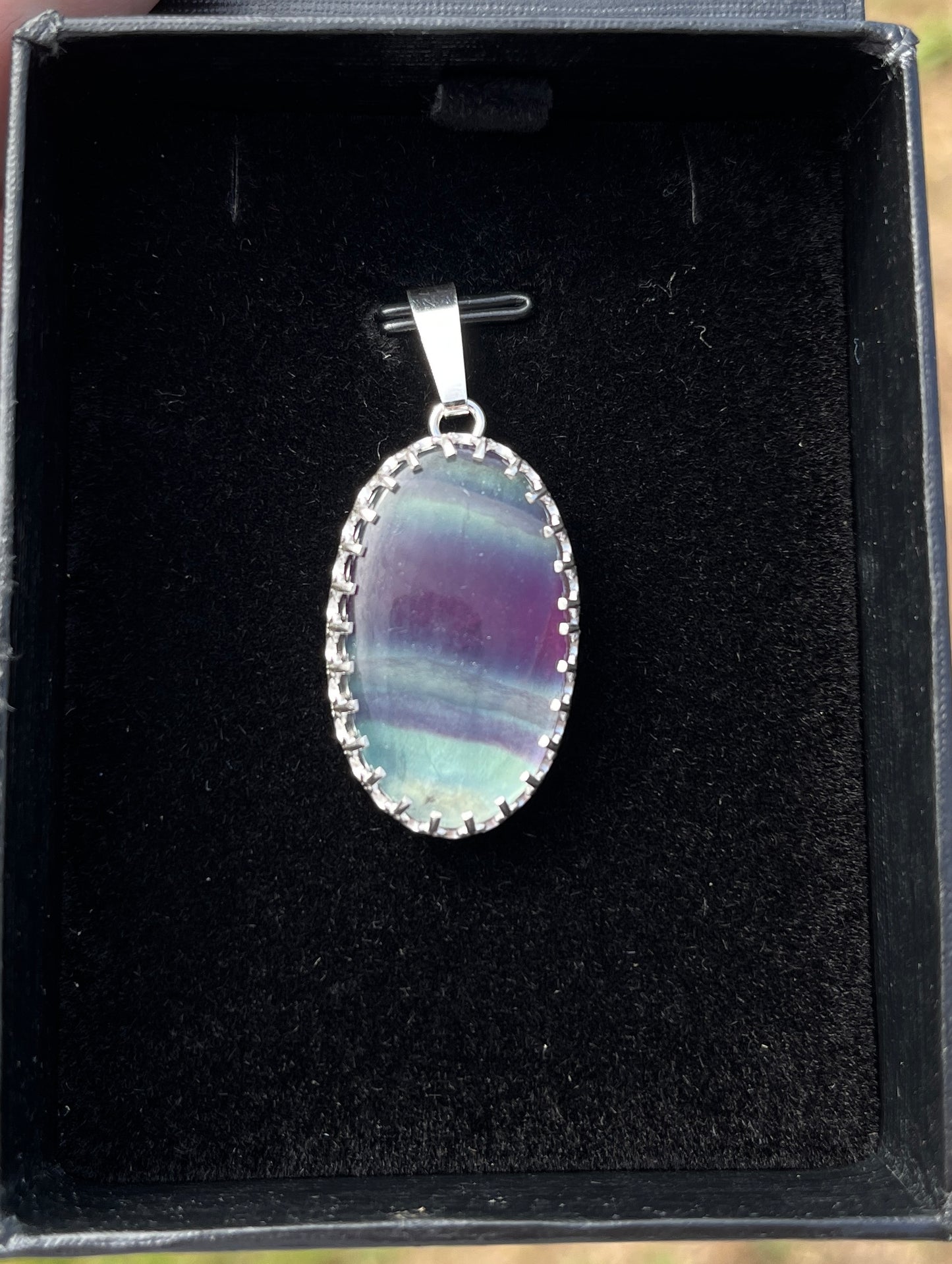 Fluorite Crystal Pendant