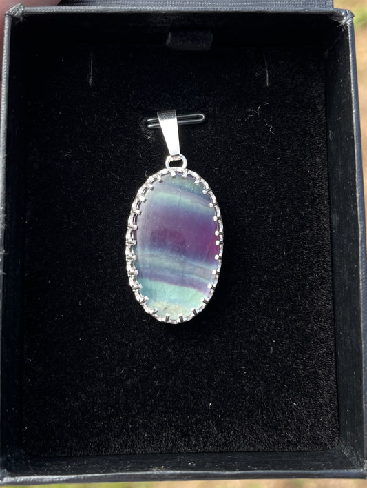 Fluorite Crystal Pendant