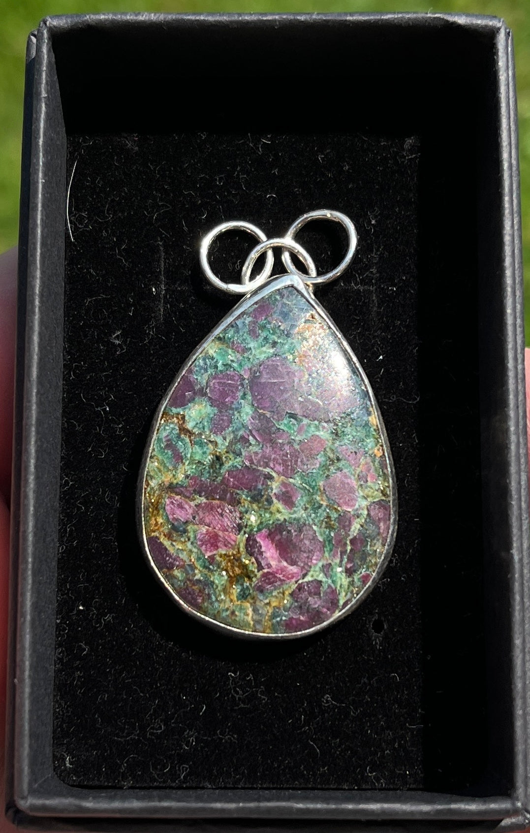 Ruby In Kyanite Pendant